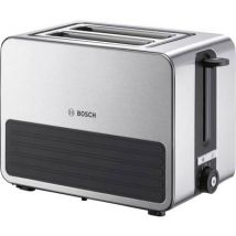Bosch Haushalt TAT7S25 Toaster with built-in home baking attachment Stainless steel, Black