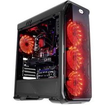 LC Power LC-Power 988B Midi tower Game console casing Black 3 built-in LED fans, Fan controller, Dust filter