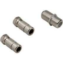 BKL Electronic 0403536 F connector Connections: F plug, F socket, F plug Cable diameter: 7.50 mm 1 Set