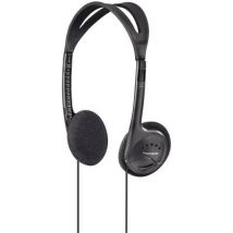 Thomson HED1115BK On-ear headphones Corded (1075100) Black Light-weight headband