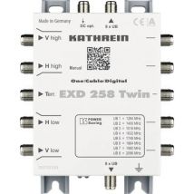 Kathrein EXD 258 Twin SAT unicable cascade multiswitch Inputs (multiswitches): 5 (4 SAT/1 terrestrial) No. of participants: 16