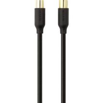Belkin Antennas, SAT Cable [1x Belling-Lee/IEC plug 75Ω - 1x Belling-Lee/IEC socket 75Ω] 2.00 m 78 dB gold plated connectors Black