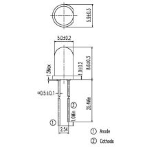 Everlight Opto IR 333 IR emitter 940 nm 20 ° 5 mm Radial lead