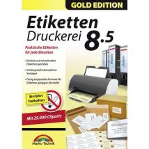 Markt & Technik Etiketten Druckerei 8.5 Gold Edition Full version, 1 licence Windows Label printing
