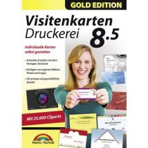 Markt & Technik Visitenkarten Druckerei 8.5 Gold Edition Full version, 1 licence Windows Office management