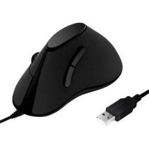 LogiLink ID0158 Ergonomic mouse USB Optical Black 5 Buttons 1000 dpi Ergonomic
