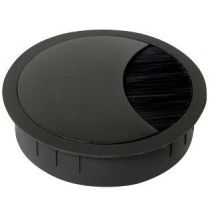 Bachmann 930.302 Cable grommet circular Zinc (die-cast) Black 1 pc(s)