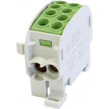HoraeTec 080210-2-3 Main tap terminal Brass, PA Grey-white (RAL 7035), Green, Yellow 1-pin 125 A 690 V Conductor type = PE
