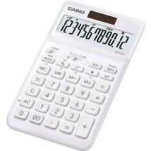 Casio JW-200SC Desk calculator White Display (digits): 12 solar-powered, battery-powered (W x H x D) 109 x 11 x 184 mm