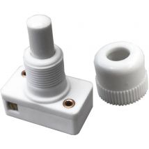 OMEG B2OOSLSLW6LW B2OOSLSLW6LW Pushbutton switch 250 V AC 1 A 2 x On/Off latch (L x W) 22 mm x 12.3 mm 1 pc(s)