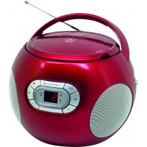 soundmaster SCD2120RO Radio CD player FM AUX, CD Red