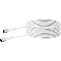 Schwaiger Antennas, SAT Cable [1x Quick-release F connector - 1x Quick-release F connector] 10.00 m 10 dB fourfold shielding White