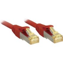 LINDY 47294 RJ45 Network cable, patch cable CAT 6a (CAT 7 cable) S/FTP 2.00 m Red incl. detent 1 pc(s)
