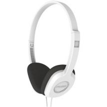 KOSS KPH8w On-ear headphones Corded (1075100) White Light-weight headband