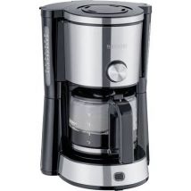 Severin KA 4825 TYPE SWITCH Coffee maker Stainless steel, Black Cup volume=10 Glass jug