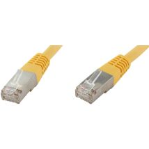 econ connect F6TP1GE RJ45 Network cable, patch cable CAT 6 S/FTP 1.00 m Yellow Twin shield 1 pc(s)