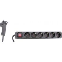 REV 0012626514 Power strip (+ switch) 6x Black PG connector 1 pc(s)