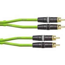 Cordial CEON DJ RCA 0.6 G Audio/phono Cable [1x RCA plug (phono) - 1x RCA plug (phono)] 0.60 m Green (neon)