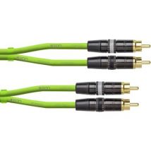 Cordial CEON DJ RCA 1.5 G Audio/phono Cable [1x RCA plug (phono) - 1x RCA plug (phono)] 1.50 m Green (neon)