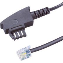 Basetech Fax Cable [1x TAE-N plug - 1x RJ11 6p4c plug] 6.00 m Black