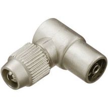 Renkforce 0410322 Coaxial angle plug metal Cable diameter: 7 mm 1 pc(s)
