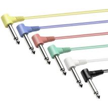 Paccs Cinch Cable [6x Jack plug 6.35 mm - 6x Jack plug 6.35 mm] 30.00 cm Multi-colour