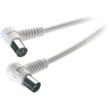 Vivanco Antennas Cable [1x Belling-Lee/IEC plug 75Ω - 1x Belling-Lee/IEC socket 75Ω] 3.00 m 90 dB White