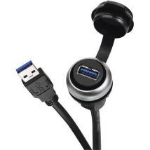 USB 3.0 mounting socket Socket, built-in 490113.0080 490113.0080 Luetze Content: 1 pc(s)