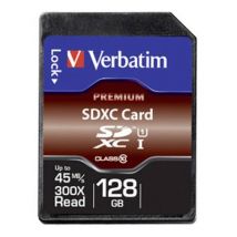 Verbatim Premium SDXC card 128 GB Class 10, UHS-I