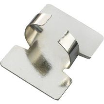 TRU COMPONENTS Fastener Self-adhesive 543619 Bundle Ø range 6 mm (max) Silver 1 pc(s)