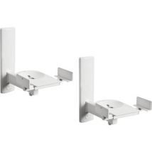 B-Tech BT77 Speaker wall mount Tiltable, Swivelling Distance to wall (max.): 27.3 cm White 1 Pair