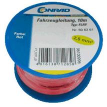 Conrad Components 606261 Automotive wire FLRY-B 1 x 2.50 mm² Red 10 m