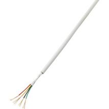 TRU COMPONENTS 1567174 Alarm wire LiYY 4 x 0.22 mm² White 50 m