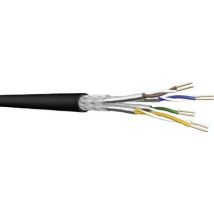 DRAKA 1001087-00100RW Network cable CAT 7 S/FTP 4 x 2 x 0.25 mm² Black Sold per metre