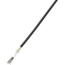TRU COMPONENTS 1567123 USB cable 4 x 0.08 mm² Black 10 m