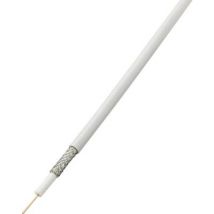 TRU COMPONENTS 1567170 Coax Outside diameter: 6.60 mm RG6 /U 75 Ω 65 dB White 50 m
