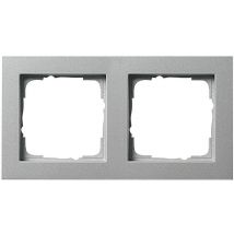 GIRA 2x Frame E2, Standard 55, System 55 Aluminium 0212 25 1 pc(s)