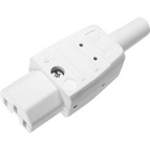 Kaiser 783/ws Hot wire connector 783 Socket, straight Total number of pins: 2 + PE 10 A White 1 pc(s)