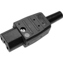 Kaiser 783/sw Hot wire connector 783 Socket, straight Total number of pins: 2 + PE 10 A Black 1 pc(s)