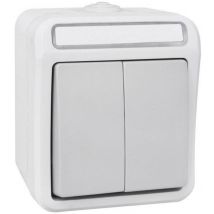 Peranova Series switch Pera Light grey, Dark grey 102445