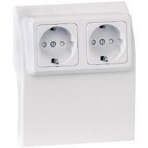 75584 Skirting board Socket inset White 1 pc(s)