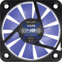 NoiseBlocker BlackSilent XM-2 PC fan Black, Blue (transparent) (W x H x D) 40 x 40 x 10 mm