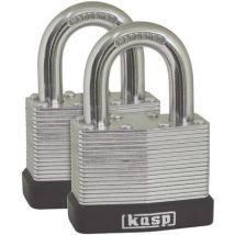 Kasp K13040D2 Padlock 40 mm keyed-alike Silver Key