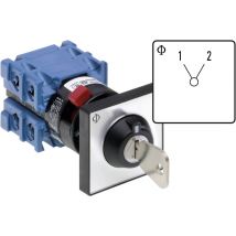 Kraus & Naimer CH10.A220.*FT2.DE21 Changeover switch 20 A 1 x 60 ° Grey, Black 1 pc(s)