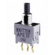 Knitter-Switch APE 1F Pushbutton 48 V DC/AC 0.05 A 1 x On/(On) momentary (L x W) 9.5 mm x 5 mm 1 pc(s)