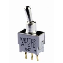 Knitter-Switch ATE 2D Toggle switch 48 V DC/AC 0.05 A 2 x On/On latch 1 pc(s)