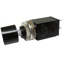 Miyama 706027 DS-410, BK Pushbutton 125 V AC 3 A 1 x Off/(On) momentary (L x W x H) 10 x 10 x 36.9 mm 1 pc(s)