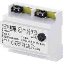 Block DCT 12-1 Unregulated DC power supply 12 V DC 1 A 12 W No. of outputs:1 x Content 1 pc(s)