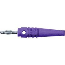 Staeubli L-41Q Straight blade plug Plug, straight Pin diameter: 4 mm Violet 1 pc(s)