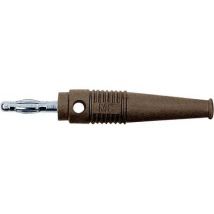 Staeubli L-41Q Straight blade plug Plug, straight Pin diameter: 4 mm Brown 1 pc(s)